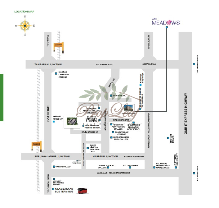 Asset Tree Homes  Meadows Location Map